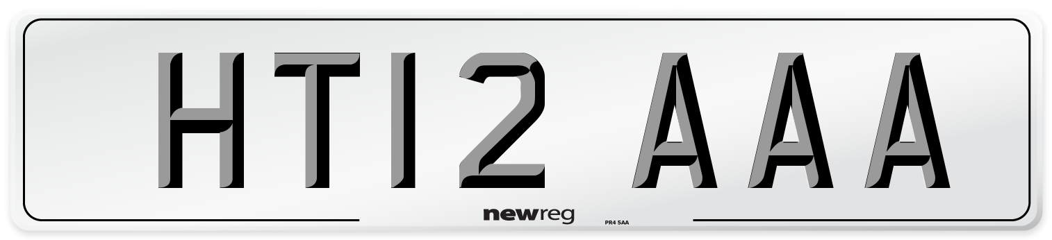 HT12 AAA Number Plate from New Reg
